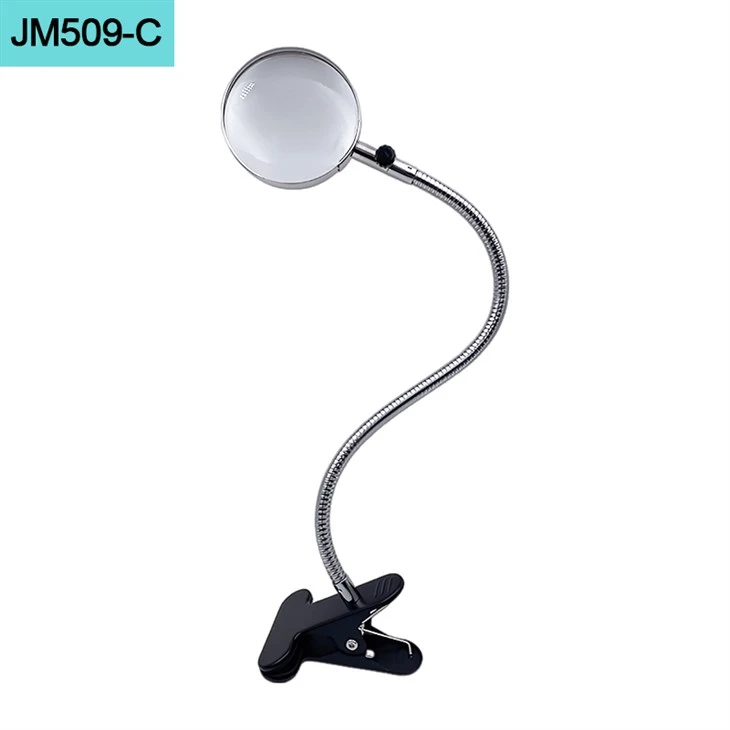 Light Stand With Magnifying Glass